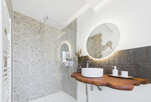 Koupelna v ubytování La tête dans les nuages