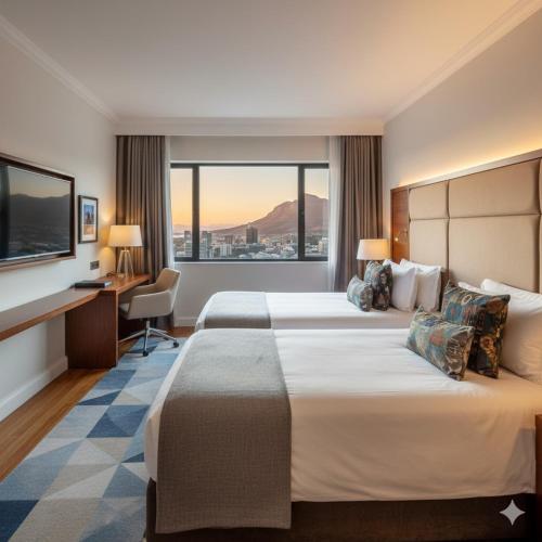 Ένα ή περισσότερα κρεβάτια σε δωμάτιο στο The Kumma