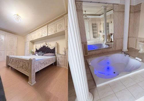 Ένα μπάνιο στο Luxury Villa