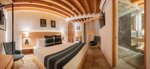 Phòng tắm tại Casa Ziña