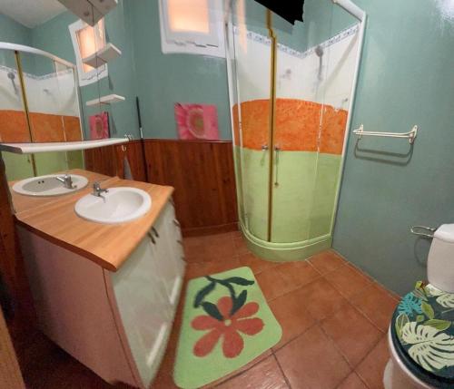 Koupelna v ubytování Villa Manon