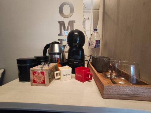 Η κουζίνα ή μικρή κουζίνα στο Giorgos studio Trikala