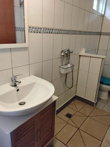 Caribbean Sunset, Malendure, Vue Mer, Jacuzzi Privé في بويانت: حمام مع حوض ودش