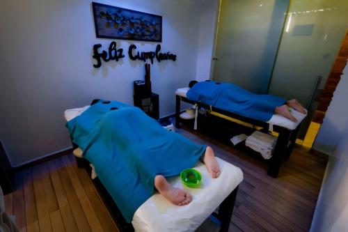 Spaa ja/või tervisekeskus majutusasutuses Hotel Laverdieri