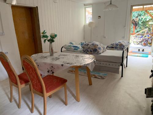 Χώρος καθιστικού στο Brakel Monteu -Ferin Wohnung 1-5xDouble Zimmer