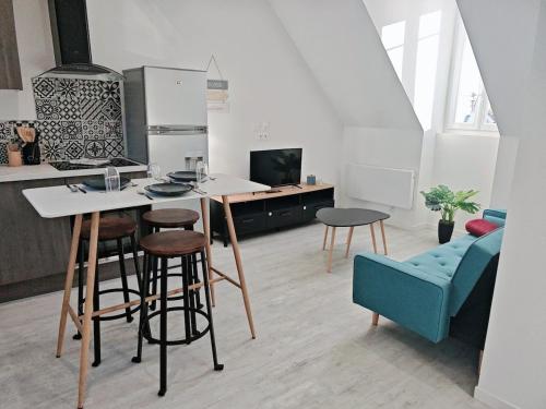 Kuchyň nebo kuchyňský kout v ubytování Le Pic des sommets