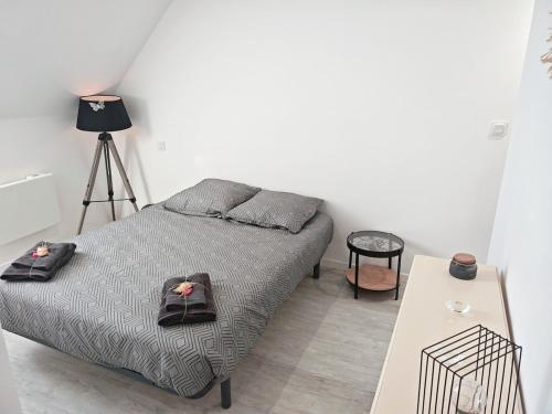 Postel nebo postele na pokoji v ubytování Le Pic des sommets