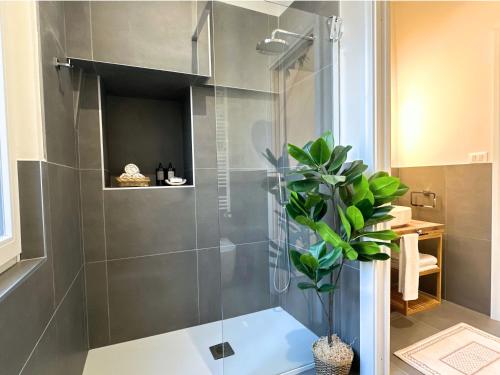 Et badeværelse på Piazza Savoia Apartment