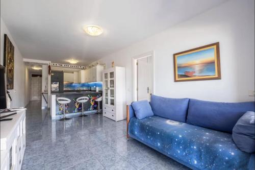 Køkken eller tekøkken på Apartamento frente al mar con jacuzzi interior