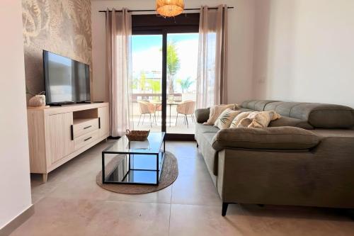 Modern apartment with swimming pool and terraces