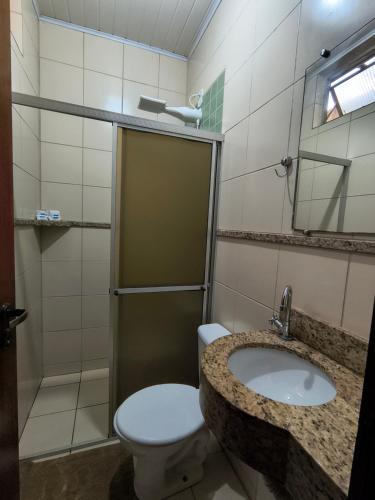 Koupelna v ubytování Hotel do Porto