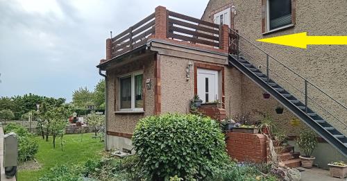 En have udenfor Ferienwohnung Malchower See Strandnähe