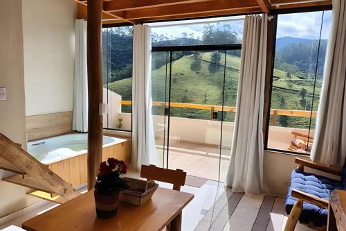 Üldine mäevaade või majutusasutusest Recanto dos Canários - CHALÉ 2 pildistatud vaade