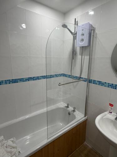 Un baño de Lake View Lodge