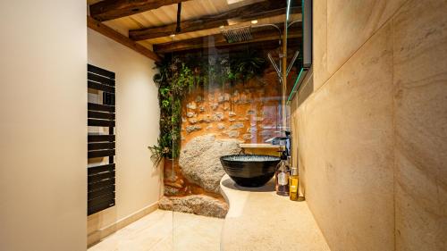 Vannituba majutusasutuses Au fil de l'O - Jacuzzi privatif