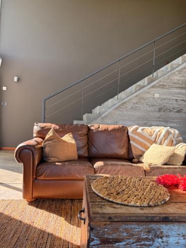 Posezení v ubytování Casa La Hechicera- La Pedrera, entre la Playa y Naturaleza exclusiva