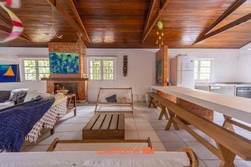 Un lugar para sentarse en Casa térrea em Juquehy a 400m da praia