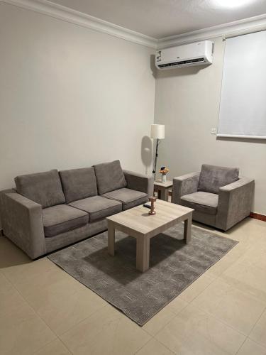 Posezení v ubytování شقق رحابة المكان للشقق المفروشه