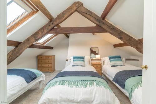 Postel nebo postele na pokoji v ubytování Maes-Y-Cwm