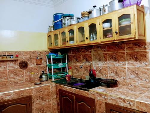 Una cocina o kitchenette en Auberge le calme restaurante