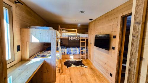 Köök või kööginurk majutusasutuses Chalet Papa Shelter vue époustouflante