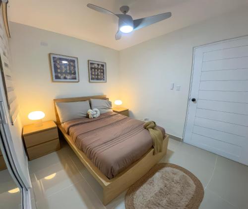 Ένα ή περισσότερα κρεβάτια σε δωμάτιο στο San Isidro Urban suite