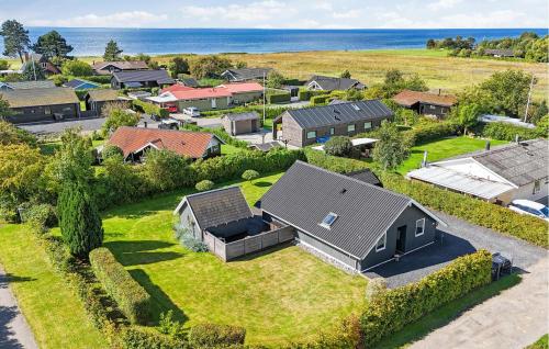 an aerial view of a house with a yard at 3 Bedroom Stunning Home In Vordingborg in Vordingborg