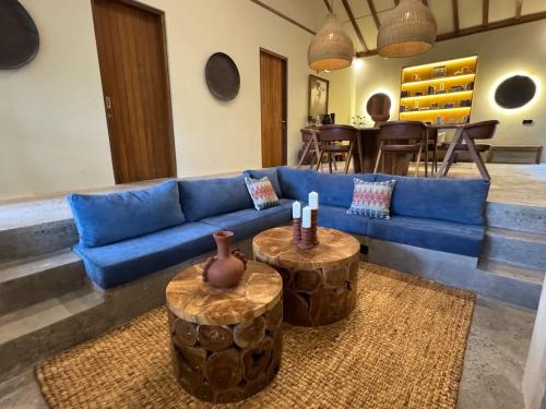 Khu vực ghế ngồi tại Mountain Villa & Nature Retreat - Fleur de Vie