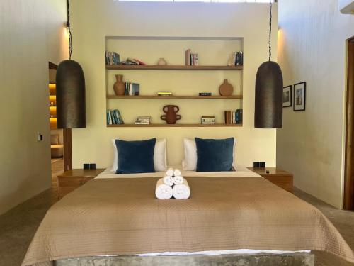 Giường trong phòng chung tại Mountain Villa & Nature Retreat - Fleur de Vie