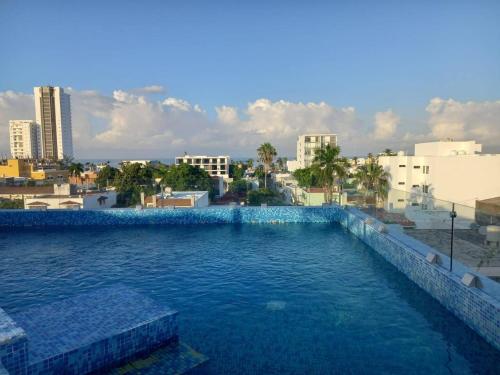 Bassein majutusasutuses Malecón a 450M, Alberca, Ideal para Carnaval või selle lähedal