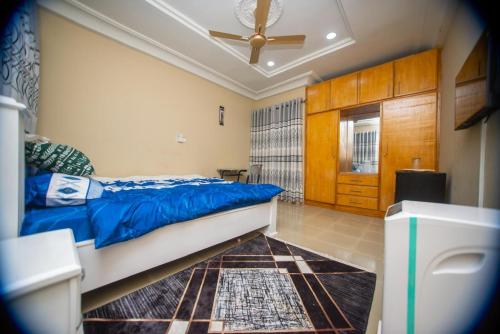 En eller flere senge i et værelse på American House