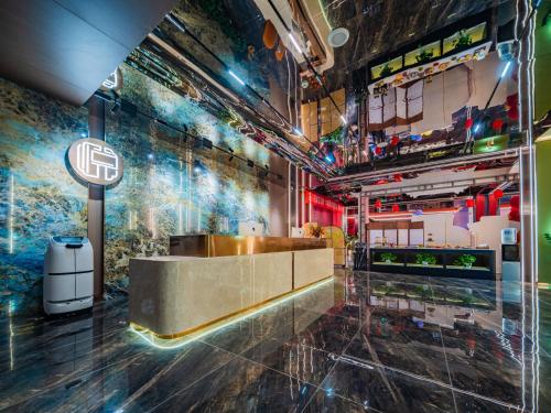 Ο χώρος του lounge ή του μπαρ στο Yuechang'an Shanyin Hotel Lintong, Xi'an - 悦长安国际假日酒店