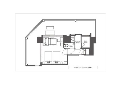 een plattegrond van een huis bij PROSTYLE TERRACE NAHA in Naha