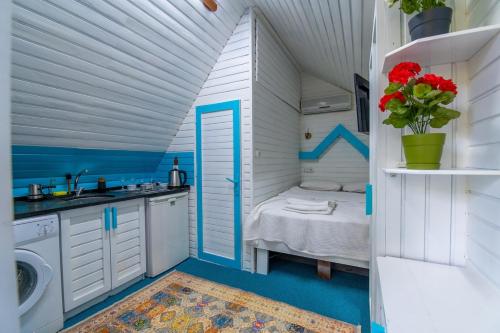 Η κουζίνα ή μικρή κουζίνα στο Villa Asel