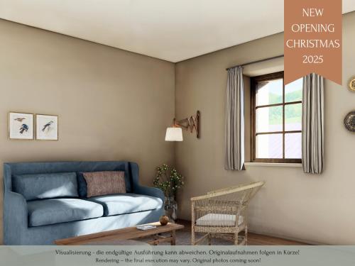 Un lugar para sentarse en Karls Design Apartments Mittenwald