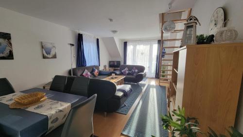 Χώρος καθιστικού στο Ferienwohnung Wellenherz - Wohnung 9