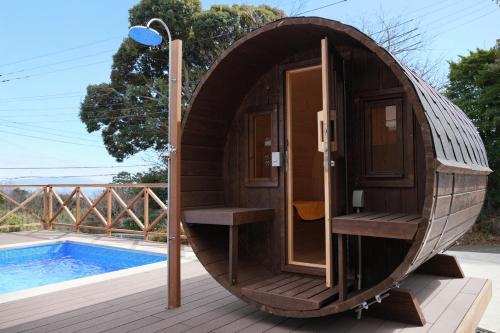 Πισίνα στο ή κοντά στο パーパスリゾート EG Sky terrace 熱川