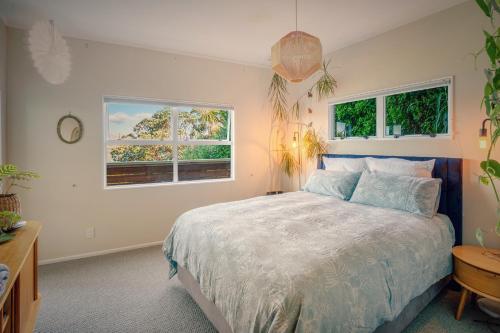 Ένα ή περισσότερα κρεβάτια σε δωμάτιο στο Wellington Seaside Haven