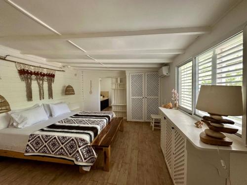 Ένα ή περισσότερα κρεβάτια σε δωμάτιο στο Villa Two Paradis Las Terrenas