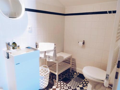 Koupelna v ubytování maison garroenea