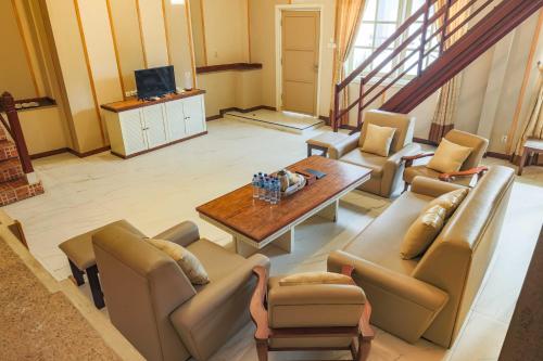 Χώρος καθιστικού στο Family Hotel Gradia 1