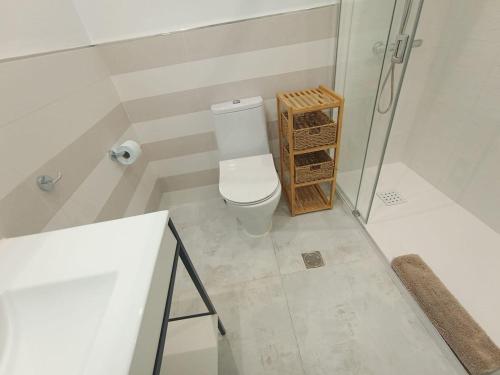 Et badeværelse på Casa Bolema cx