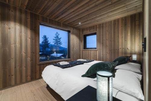 Postel nebo postele na pokoji v ubytování Nyørk Chalet, Hemsedal