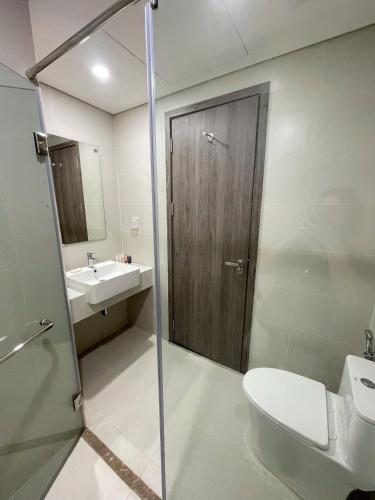 Koupelna v ubytování Nhà của Bi