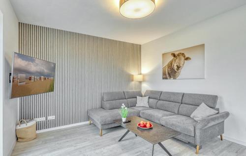 Χώρος καθιστικού στο Modernes Ferienhaus Mit Sauna