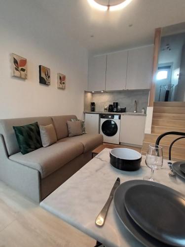 Køkken eller tekøkken på confortable appartement hyper centre