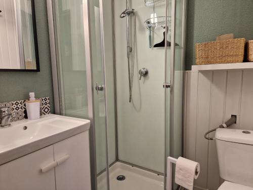 Vannituba majutusasutuses Le Chalet de l Abeille