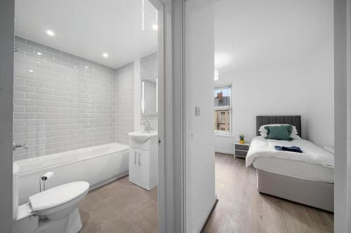 Koupelna v ubytování Bibbys