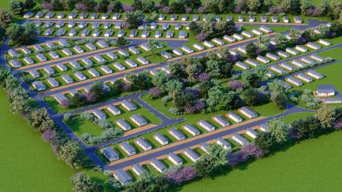 Letecký snímek ubytování Crofthead Holiday Park