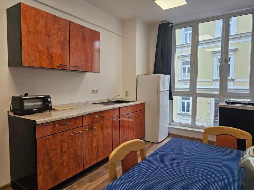 Η κουζίνα ή μικρή κουζίνα στο Döbeln ,Unterkunft für Montagen Arbeiter & Familien